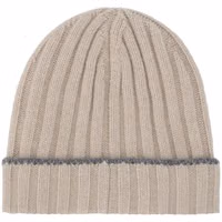 Beige Cashmere Beanie 2