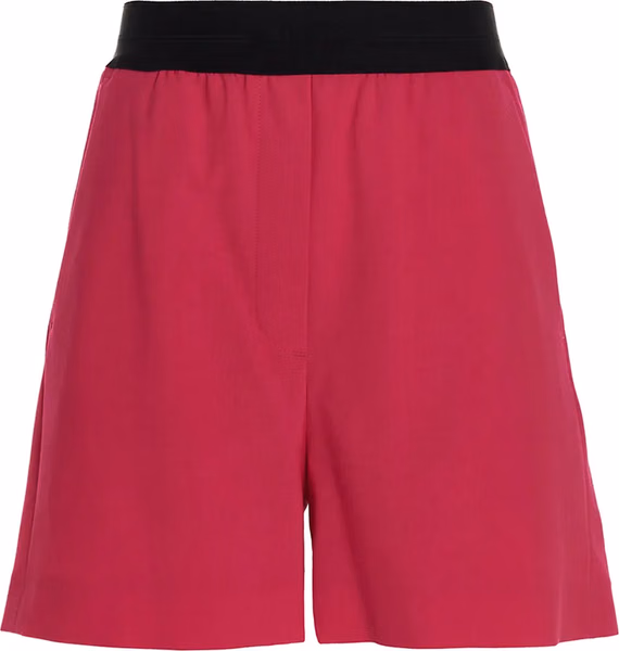 Fuchsia Virgin Wool Bermuda Shorts