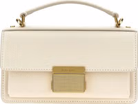 White Cowhide Handbag 1