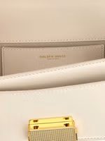 White Cowhide Handbag 4
