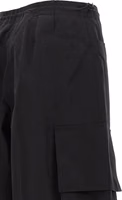 Black Polyamide Casual Pants 4