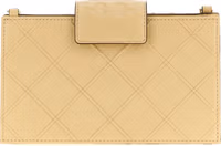 Beige Lamb Leather Cardholder 1