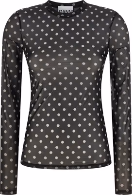 Black Polyester Sweatshirt