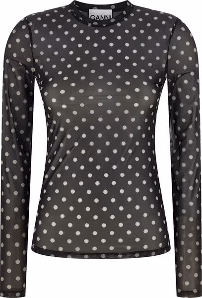 Black Polyester Sweatshirt