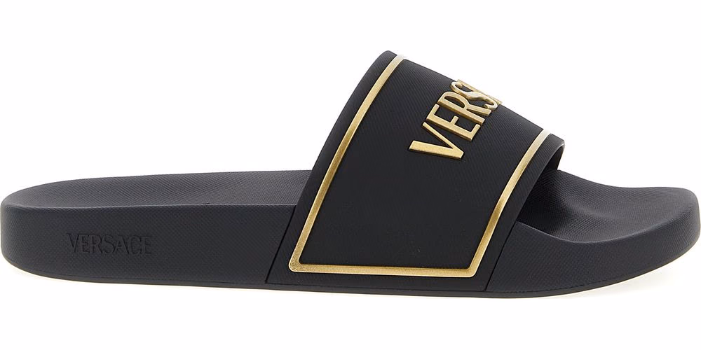 Black Polyurethane Slides
