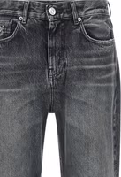 Gray Cotton Straight-Leg Jeans 3