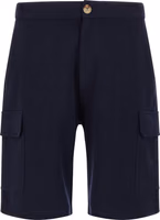 Blue Cotton Bermuda Shorts 1