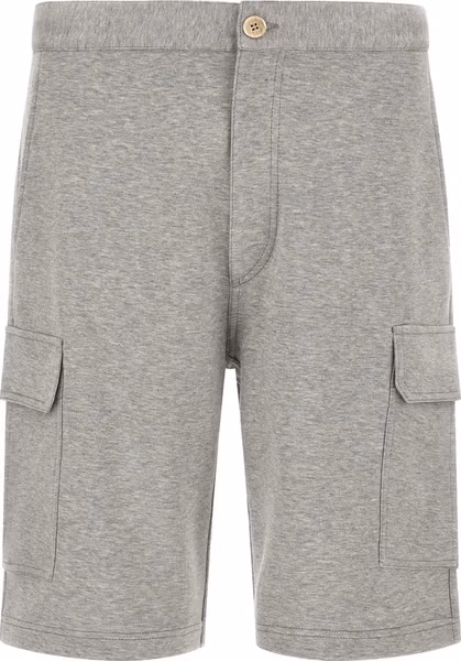Gray Cotton Bermuda Shorts