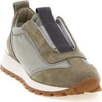 Bicolor Polyester Athletic Sneakers 2