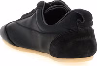 Black Cotton Low Top Sneakers 3