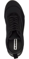 Black Cotton Low Top Sneakers 4
