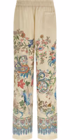Beige Polyester Casual Pants 2
