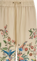 Beige Polyester Casual Pants 3