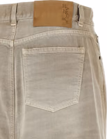 Gray Cotton Midi Skirt 4