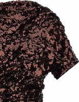 Brown Polyester Short Dress 3