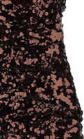 Brown Polyester Short Dress 4