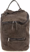 Brown Lamb Leather Backpack 1