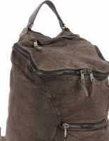 Brown Lamb Leather Backpack 3