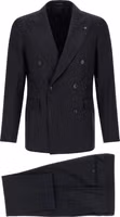 Blue Virgin Wool Two-Piece Suit 1
