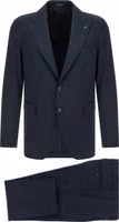 Blue Virgin Wool Two-Piece Suit 1