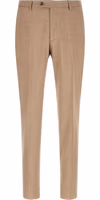 Beige Virgin Wool Two-Piece Suit 4