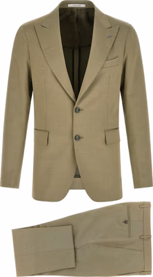 Bicolor Virgin Wool Two-Piece Suit