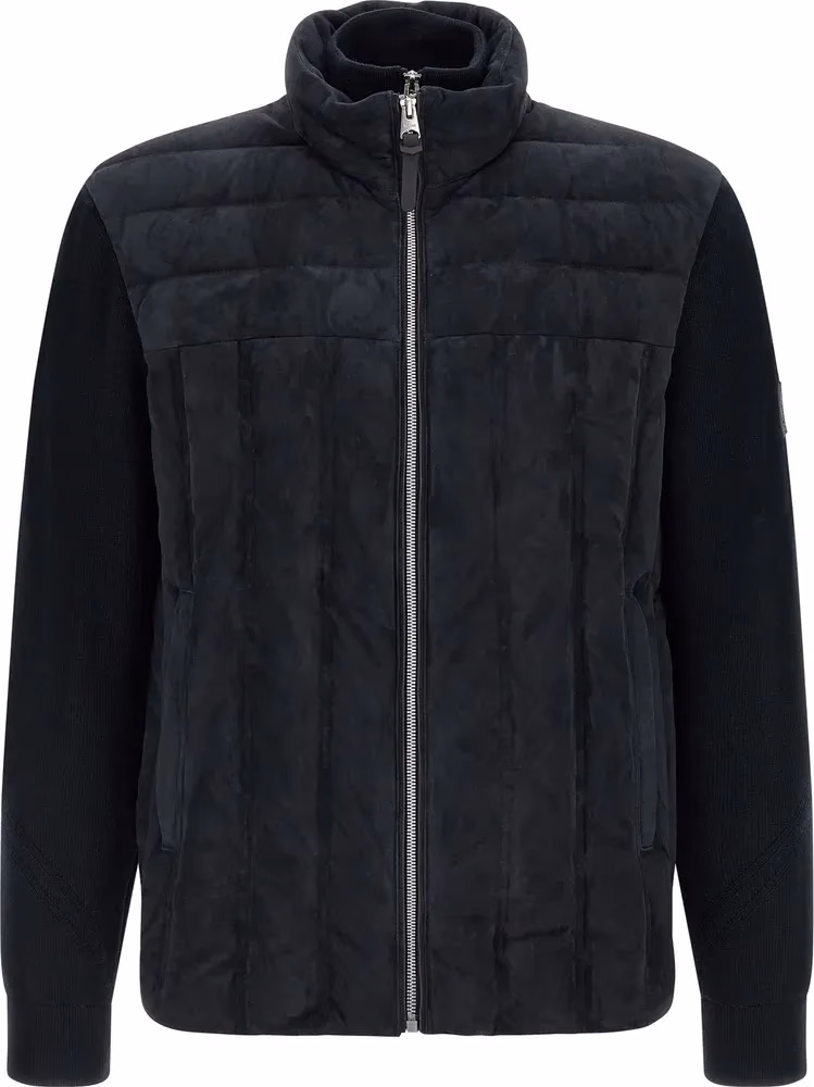 Blue Virgin Wool Full-Length Jacket