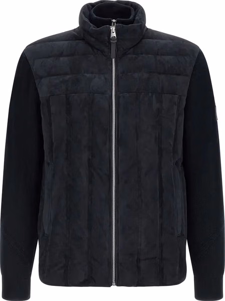 Blue Virgin Wool Full-Length Jacket