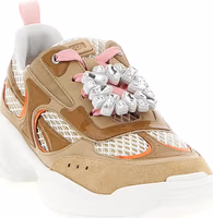Beige Calfskin Athletic Sneakers 2