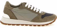 Bicolor Polyester Athletic Sneakers 1