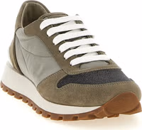 Bicolor Polyester Athletic Sneakers 2