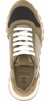 Bicolor Polyester Athletic Sneakers 4