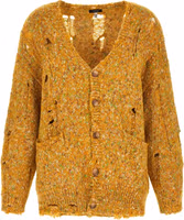 Bicolor Alpaca Leather Cardigan 1