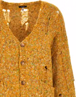 Bicolor Alpaca Leather Cardigan 3