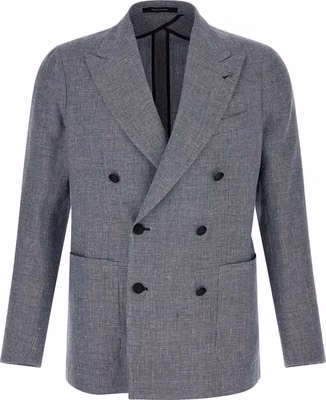 Blue Linen Blazer