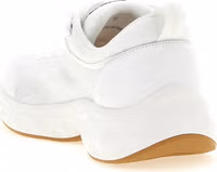 White Tencel Athletic Sneakers 3