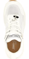 White Tencel Athletic Sneakers 4