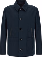 Blue Linen Full-Length Jacket 1