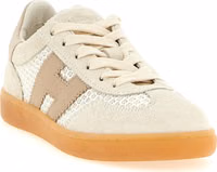 Beige Cotton Low Top Sneakers 2