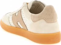 Beige Cotton Low Top Sneakers 3