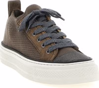 Brown Cotton Low Top Sneakers 2