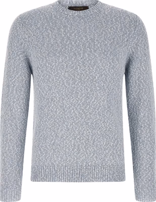 Blue Cotton Cardigan