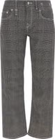 Bicolor Cotton Casual Pants 1
