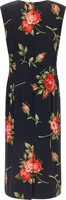 Black Viscose Midi Dress 2