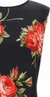 Black Viscose Midi Dress 3