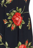 Black Viscose Midi Dress 4