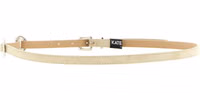 Beige Calfskin Thin Belt 2