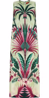 Multicolor Silk Long Dress 1