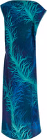 Blue Viscose Long Dress 2
