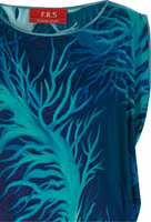 Blue Viscose Long Dress 3